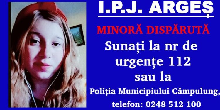Minoră plecată voluntar din comuna Mihăești