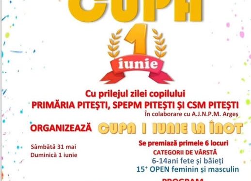 Cupa 1 Iunie la Înot – emoție și performanță la Pitești!