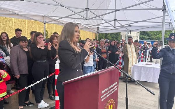 Ioana Făcăleață, la depunerea jurământului de către noii pompieri ISU