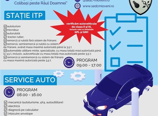 Stație ITP și Service auto modern, deschise la Mioveni de Servicii Edilitare pentru Comunitate