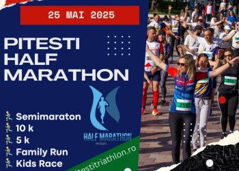 Pitești Half Marathon: 25 mai 2025,  de Zilele Municipiului Pitești! Înscrierile se închid în data de 15 mai!