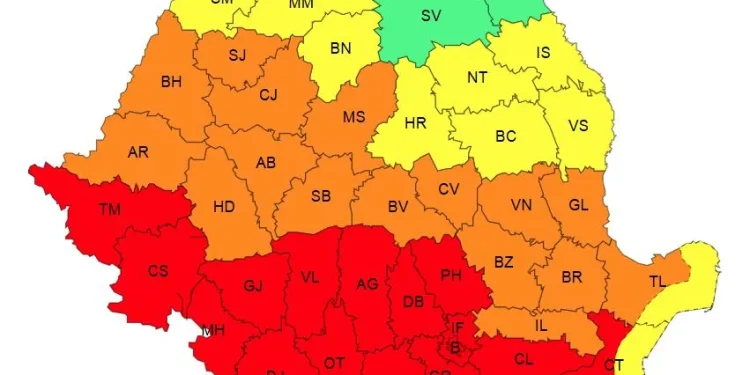 Cod roșu de caniculă în Argeș!