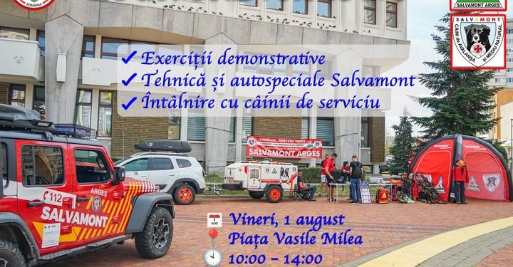 Ziua Salvamont, pe 1 august, în centrul Piteștiului. Vezi cum intervin salvatorii montani în misiuni reale