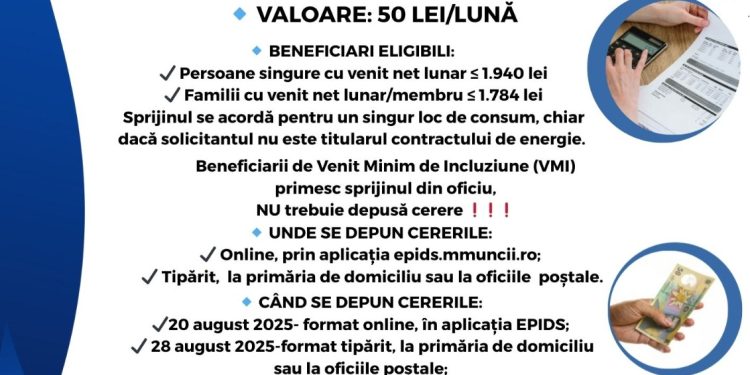 Primaria Bascov : Cum se poate obține cardul de energie de 50 de lei pe lună, pentru plata facturilor