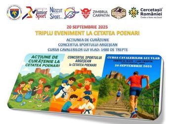 Cetatea Poienari devine pe 20 septembrie 2025 capitala sportului și a energiei! 