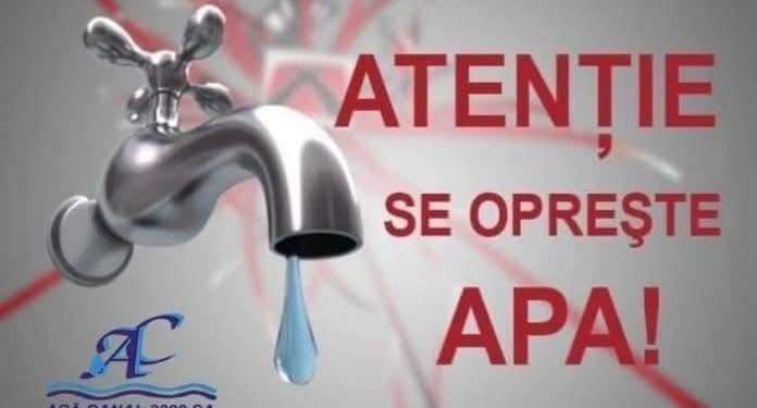Atenție! Se oprește apa la Ștefănești!