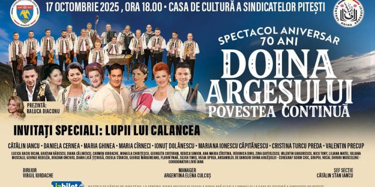 „Povestea continuă” – 70 de ani de tradiție și artă populară cu Ansamblul „Doina Argeșului”