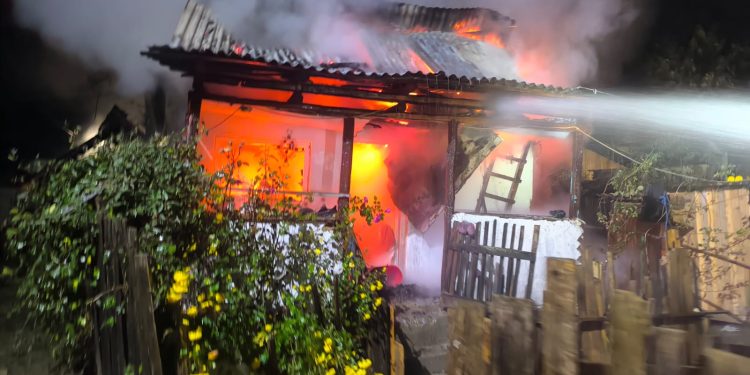 Incendiu puternică în această dimineață!