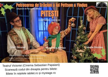 Petrecerea de Crăciun a lui Pettson și Findus ajunge la Pitești!