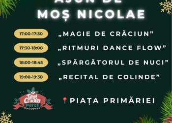 Ajun de Moș Nicolae cu spectacole în Piața Primăriei Pitești
