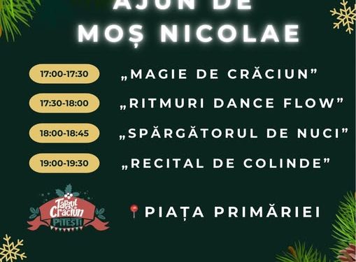 Azi, spectacol special în Ajun de Moș Nicolae la Pitești
