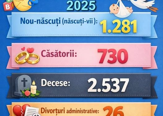 Pitești: 1.281 nou-născuți în 2025