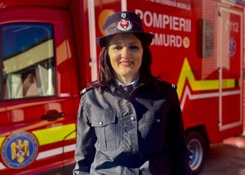 O angajată a ISU Argeș, intervenție decisivă la locul unui accident