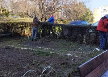 Pitești: Continuă acțiunile de dezafectare a construcțiilor improvizate din jurul blocurilor – domeniul public este eliberat