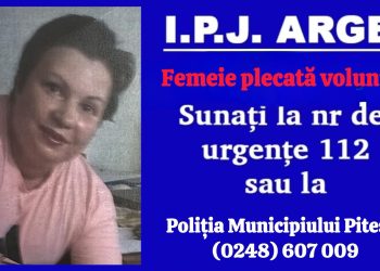 Femeie plecată voluntar din Pitești