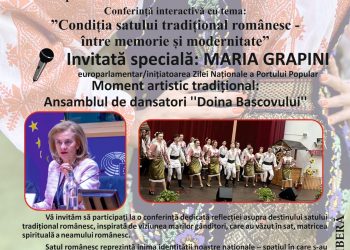 Bascov: Conferință despre satul românesc, cu Maria Grapini invitat special