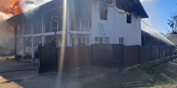 Incendiu devastator la Cotmeana