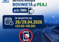 Atenție, șoferi! Serviciul de rovinietă prin SMS va fi întrerupt în noaptea de 28 spre 29 aprilie
