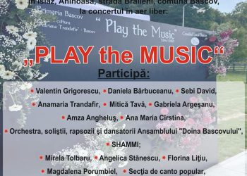Concert în aer liber la Bascov: „Play the Music”, pe 15 mai, în Islaz Aninoasa