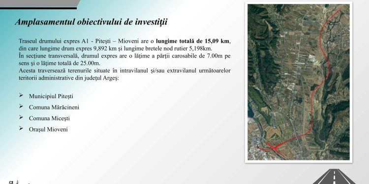 Etapă importantă pentru realizarea Drumului Expres A1 Pitești – Mioveni: Aviz favorabil CTE Interministerial