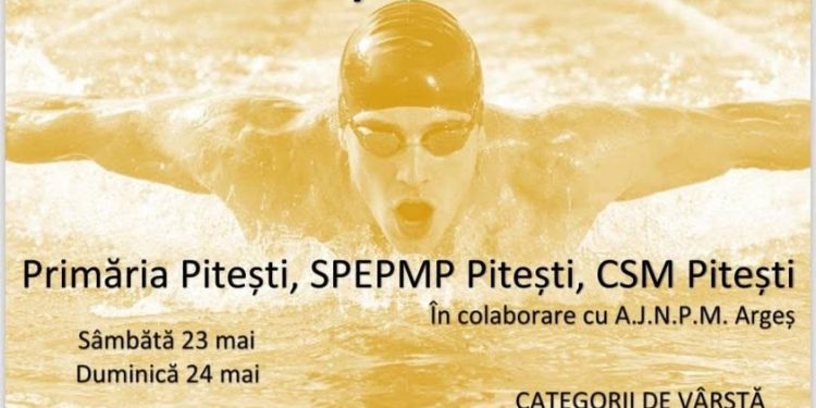 Cupa Piteștiului la Înot – competiție sportivă, în cadrul Pitești Fest 2026, la Bazinul Olimpic!