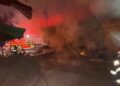 Incendiu la standurile de fructe și legume de pe strada Depozitelor