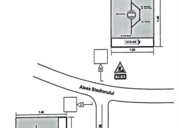 Pitești: Circulație închisă pe Aleea Stadionului, la intersecția cu strada Emil Mortun, în perioada 15.06.2026 – 15.07.2026