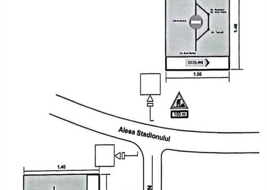 Pitești: Circulație închisă pe Aleea Stadionului, la intersecția cu strada Emil Mortun, în perioada 15.06.2026 – 15.07.2026