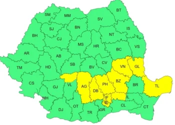 Argeș: Cod galben de vreme rea