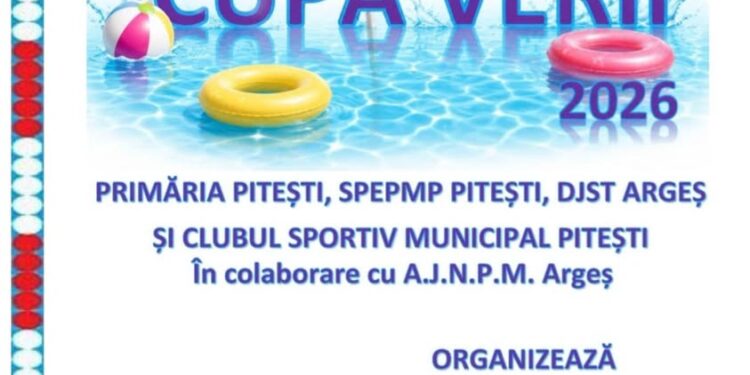 Pitești: Cupa Verii 2026 la înot – competiție dedicată celor mai tineri sportivi!