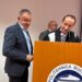 Cristian Gentea îl felicită pe Mihai Claudiu Covaliu pentru titlul de Doctor Honoris Causa acordat de Politehnica București – Centrul Universitar Pitești