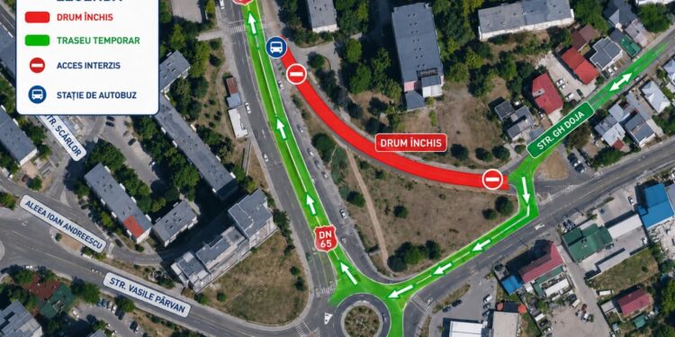 Modificare temporară a traseului liniilor de autobuz 7 și 7B