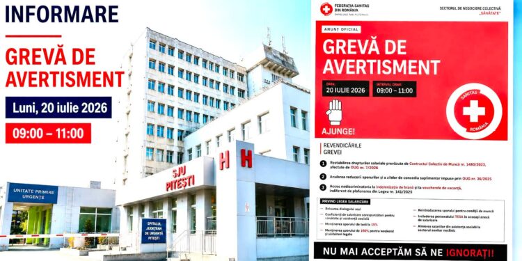 Anunț important de la Spitalul Județean de Urgență din Pitești