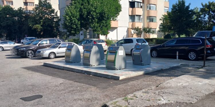 Noi containere îngropate pentru colectarea selectivă a deșeurilor în mai multe cartiere din Pitești