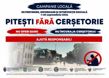 Proiect: Pitești fără cerșetorie: ”Ajută responsabil! Nu încuraja cerșetoria!”