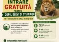 Intrare GRATUITĂ pentru copii, elevi și studenți, de Ziua Internațională a Grădinilor Zoologice!