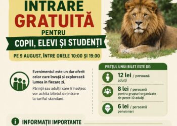 Intrare GRATUITĂ pentru copii, elevi și studenți, de Ziua Internațională a Grădinilor Zoologice!