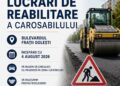 Începerea lucrărilor de reabilitare a carosabilului pe Bulevardul Frații Golești, Pitești