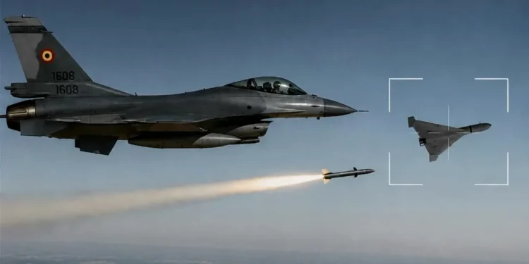 O dronă a pătruns în spațiul aerian al României, la Botoșani. Două avioane F-16 și alte două F-18 au fost ridicate