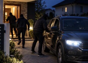 Tâlhărie în Bascov! Trei persoane mascate au intrat în casa unui bărbat și i-au furat mașina