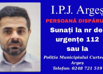Bărbat de 40 de ani, plecat voluntar din Curtea de Argeș