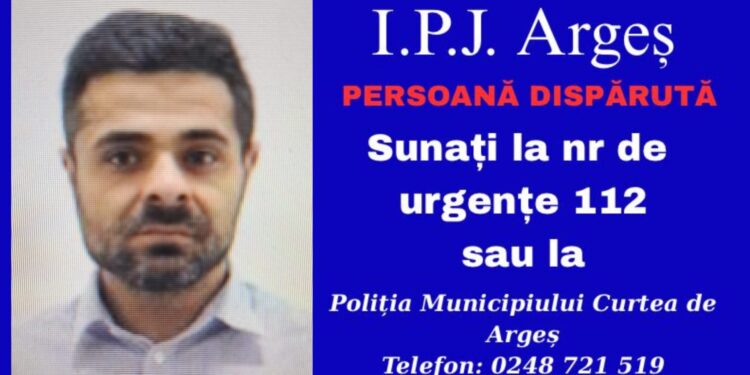 Bărbat de 40 de ani, plecat voluntar din Curtea de Argeș