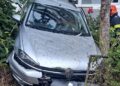Accident în cartierul Exercițiu din Pitești! Un autoturism a lovit balconul unui bloc
